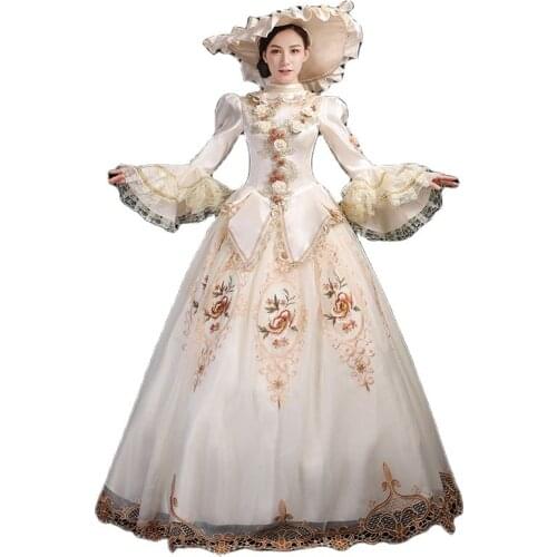 18th Century Womens Rococo Ball Gown Victorian Dress Masquerade Theme Dresses