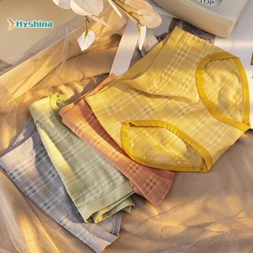 Womens Underwear Middle Waist Paties Girl Cotton Antibacterial Crotch Comfortable and Soft