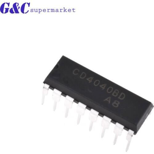 10PCS CD4040BE DIP16 CD4040 DIP 4040BE DIP-16 new and original IC diy electronics