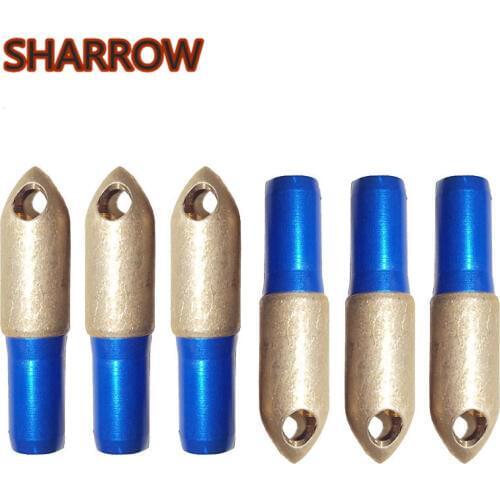 12pcs Archery Whistle Arrowheads Copper Broadheads Hunting Points Tips Fit 8mm Arrow shaft For Shooting Training Accessories