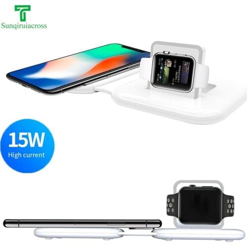 15W Folding Magnetic Wireless Charger Dual Charging Telefones Celulares Carregador Cargador Inalambrico Mobile Phone Accessories