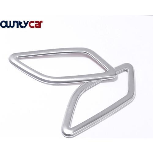 2pcs Chrome Dashboard Air Conditioning Vent Cover Trim For Mercedes Benz CLA GLA A Class W117 C117 W176 A180 X156 Accessories