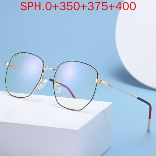 2020 women cat Multifocal lenses Reading Glasses Men Fashion Half Rim Progressive Glasses Square diopter glasses with box FML