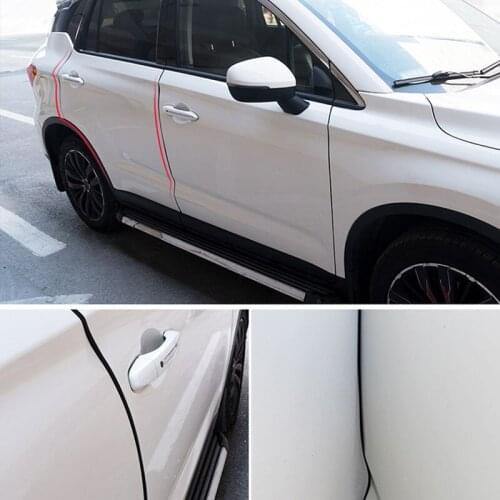 5 m Anti-Collision Lane Protection Door Ribbons Rubber Edge Gates Locks Side Protector Sticker for Jaguar XF XJ XJS XK S-TYPE