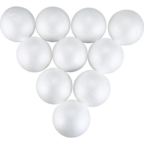 Promotion! 10 x Christmas Decoration Modelling Craft Polystyrene Foam Ball Sphere 10cm---White