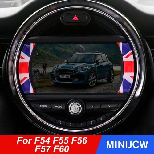 Car Navigation Screen Sticker Decals Decoration For Mini Cooper S JCW One F54 Clubman F55 F56 F57 F60 Countryman Car Accessories