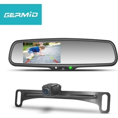 Germid Adjustable Parking Grideline Mirror Display Screen System Reverse Assistance