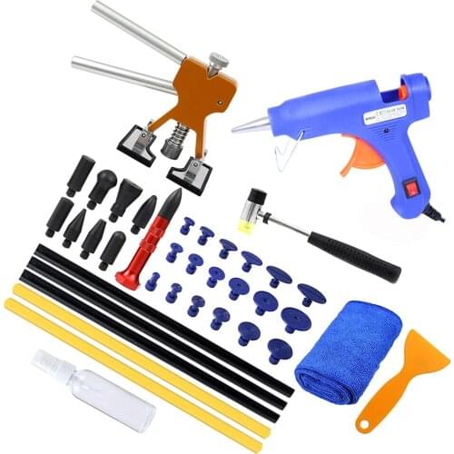 Car Paintless Dent Repair Tools Dent Repair Kit Auto Dent Puller With Glue Puller Tabs Removal Kits Outils Ferramentas