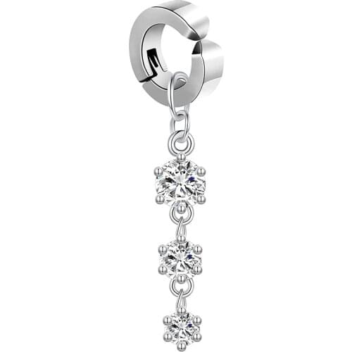 Clip on Belly Button Rings Fake Belly Rings Non Piercing Fake Belly Button Piercing Fake Navel Ring Dangle