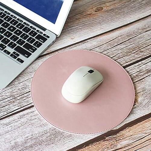Leather Mouse pad Protective Pad Non-Slip Mousepad Ronde Gaming Mat for Desktop Pc Gamer High quality Waterdichte Accessoires