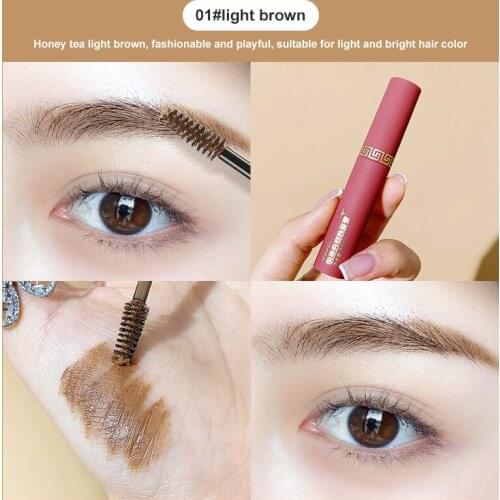 3 Colors Eyebrow Enhancers Long Lasting Waterproof Eye brow cream natural quick-drying brows cream with eyebrow brush makeup