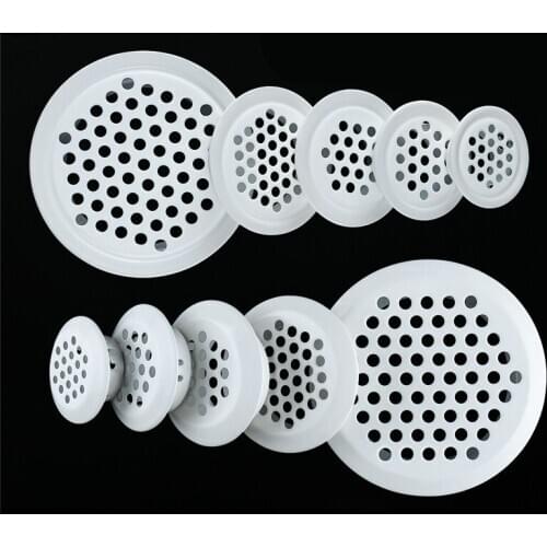 100pc/lot 30mm/35mm/40mm/ 43mm/65mm Stainless Steel Air Vent cupboard Cabinet Decoration respiradero round ventilation system