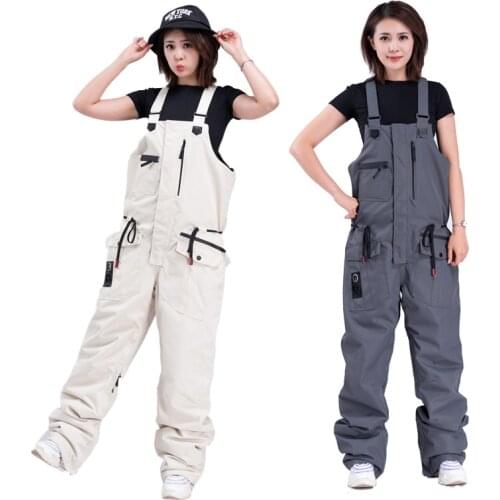 2020 Ski Pants Women Waterproof Outdoor Sports Snowboard Pants Mens Overalls Warm Ski Suit One-Piece Pants Jumpsuit Snow Wear