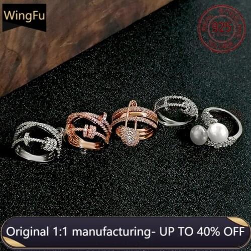 Fashion women s925 sterling silver rose gold brooch ring silver transit ring luxury brand monaco jewelry birthday gift