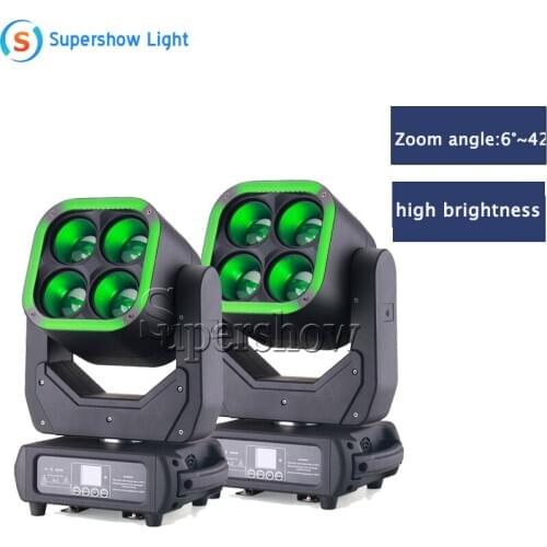 2pcs/Lot New LED Zoom 250W Moving Head Wash Light 4X60W + 64x1.5W RGB LED DMX Professional Disco Stage Lighting