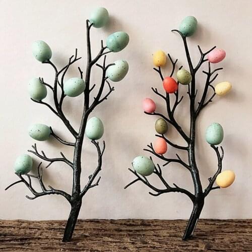 Easter Tree with Painting Eggs Decor Spring Party Supplies Decoration Home Ornaments DIY Craft