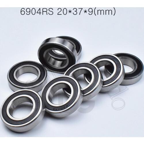 6904RS 20*37*9(mm) 10pieces bearing abec-5 rubber sealed bearing Thin wall bearing 6904 6904Z chrome steel bearing