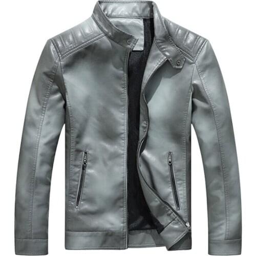 Dropshipping Motorcycle Leather Jacket Men New Fashion Suede Biker Leather Jacket Slim Fit Zippers Male Outerwear Brand Clothing