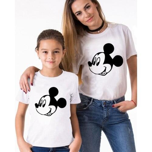 Family Look Matching Clothes Mickey Print Family Outfits Family Matching Clothes Mother And Daughter Clothes Father Son Clothes