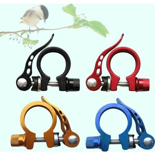 Folding Bike Bicycle Seat Post Clamp Tube Clip 31.8mm Aluminum Alloy for MTB Road Mountain Bike Track Bike Fixed Gear