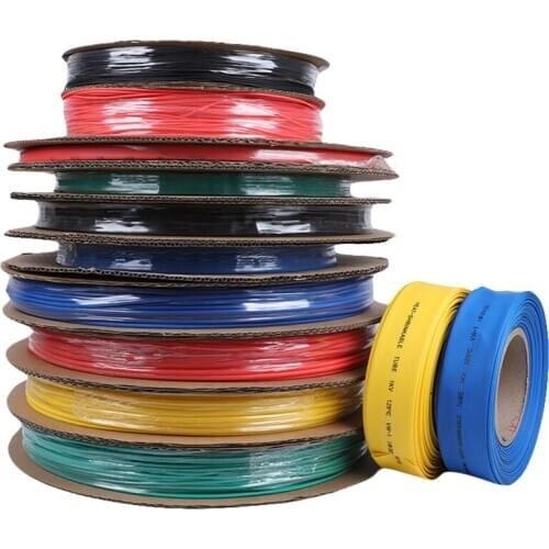 10M/LOT Heat shrink tube 1/2/3/4/5/6/8/10/12/14/16/18/20/25/30mm Insulation Sleeving Shrinking Tubing Wiring Accessories