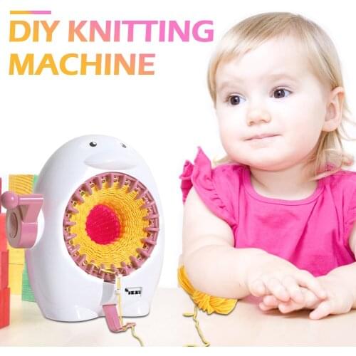 DIY Knitting Machine Weaving Loom knit for Scraf Children Learning Toy Knitting Tools Threader Sewing Tool Handmade Knitted Hat