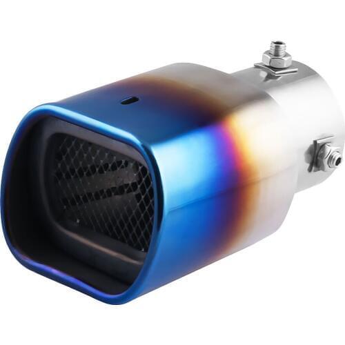 Car Vehicle Exhaust Flex Pipe Stainless Steel Tail End Pipe Tips 63mm