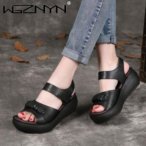 2021 Summer High Heel Sandal for Women Sandals Sale of Womens Shoes Wedge All-Match Espadrilles Platform Muffins Fashion Shoes