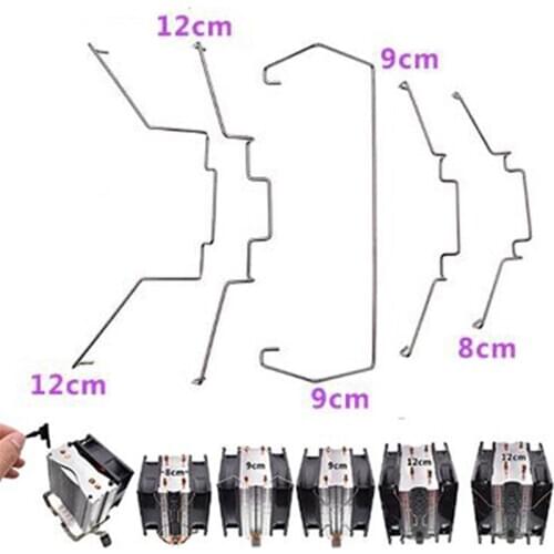 1Pair CPU Radiator Fan Hook Fixed Bracket Fan Buckle Elastic Steel Fan Buckle