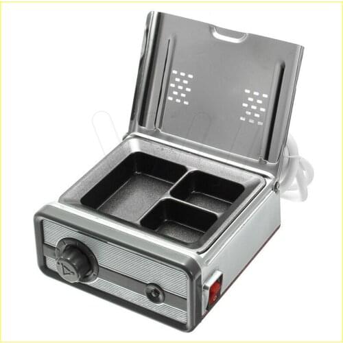 3-Well Portable Dental Analog Wax Heating Dipping Pot Lab Heater Equipment