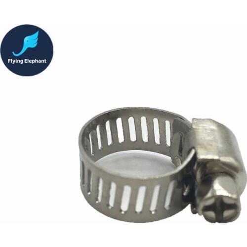 2 pcs Stainless Steel Hose Buckle Water Pipe Clamp Clip compatible with 8-16mm Soft tube