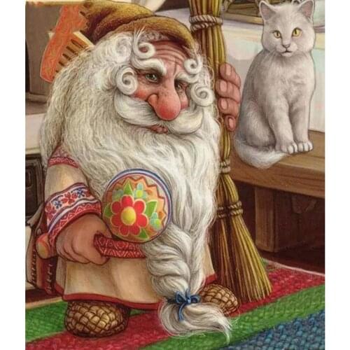 Full Square Drill 5D DIY Diamond Painting Magical Old Man Diamond Embroidery Mosaic Cross Stitch Rhinestone Decoration GJ456