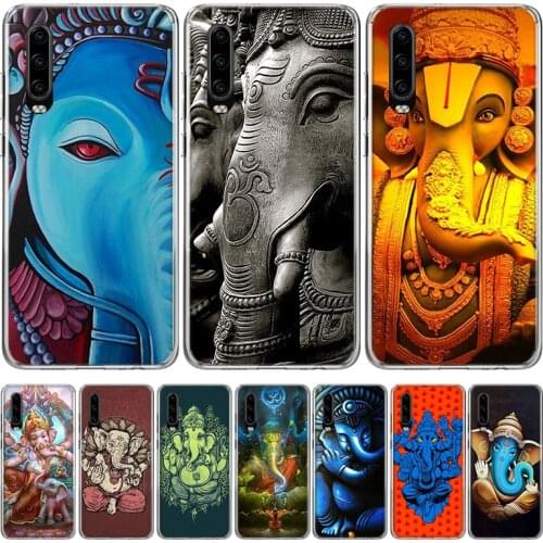 Ganesha Hindu God Ganesh Elephant Phone Case for Huawei P30 P40 P20 P10 Mate 20 10 30 Lite Pro P Smart Z Plus + Art Luxury Cover