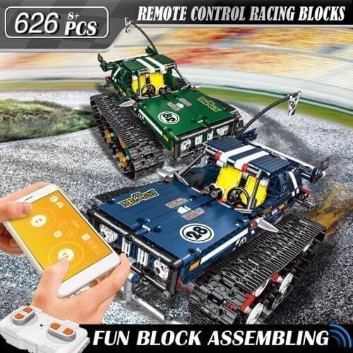 Rc Electric Building Block High Speed Shock absorber Crawler Rc Car 360° Rotation Rc Racing Building Blocks Bricks Child Toys