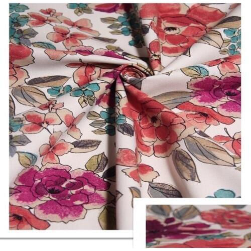 LEO&LIN Autumn Flower cotton set cotton fabric (1meter)