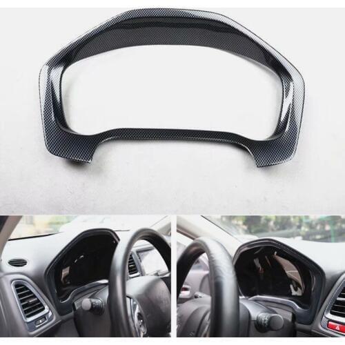JXKaFa New Car Accessories For Honda Vezel HR-V HRV 2015-2017 Car Dashboard Instrument Panel Frame Trim Sticker Car Styling