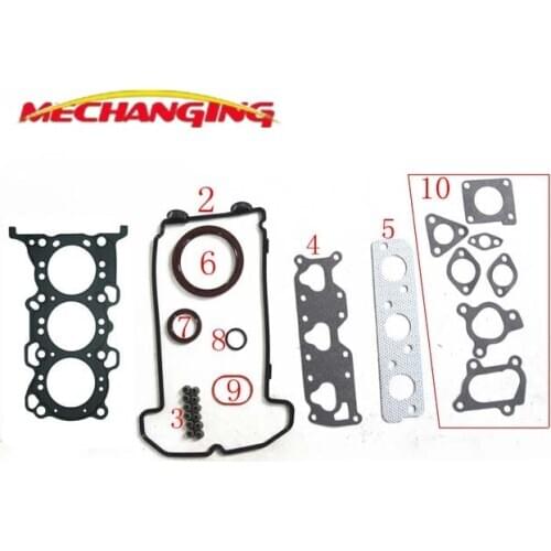 K6A FOR SUZUKI KEI ALTO 0.7 12V and WAGON R+ Engine Parts Engine Rebuild Kits Full Set Engine Gasket 11402-78838 50272200