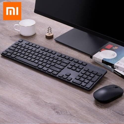 Xiaomi Wireless Keyboard & Mouse Set 2.4GHz Portable Multimedia 1000DPi Mi Mouse Keyboard Combo Notebook Laptop For Office PC