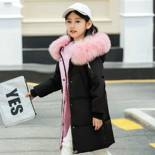 Fashionable womens winter clothes duck down jacket childrens coat hot thick coat cold Park clothes