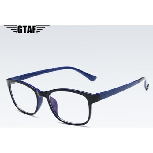 Fashion Square Blue Light Glasses Clear Frame Women Spectacle Myopia Glasses Anti Blue Light Gaming Glasses Frame Optical Clear