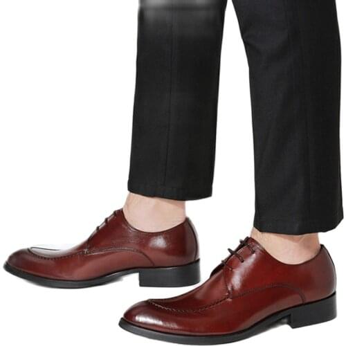 Sipriks Mens Casual Leather Shoes British Wine Red Derby Shoe Large Size 45 Male Leisure Tuxedo Black Dress Wedding Shoes Ofice