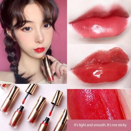 Small Golden Tube Water Gloss Lip Glaze Is Not Easy To Decolorize Moisturizing Lip Gloss Lip Gloss Moisturize Students TSLM1