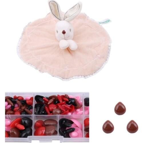 1 Set New Cute Doll Toy Plush Animal Nose Plastic Thread Triangle Nose Plush Doll Accessories Child Toy