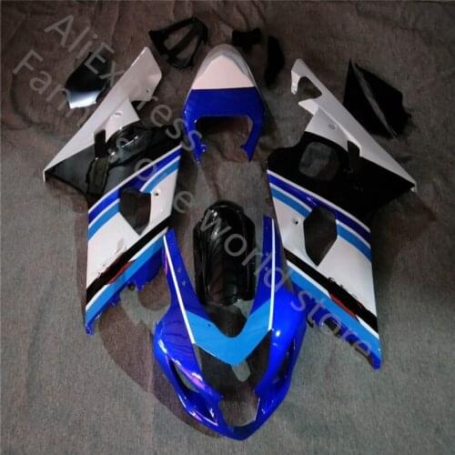 Blue white blackl Bodywork for GSXR 750 04-05 2004-2005 K4 GSXR600 05 Fairings for injection Suzuki GSXR600 750 04-05