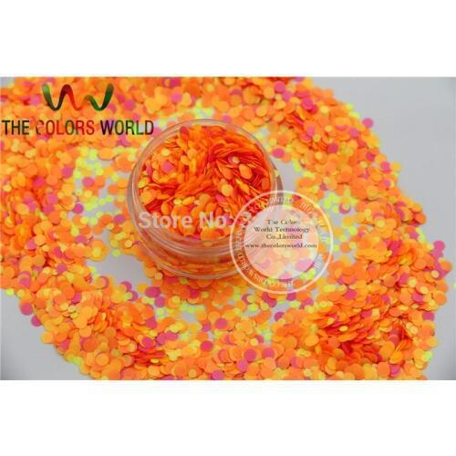 RN32649-59 Mix Solvent Resistant Glitter Dot Circle shape Glitter for Nail Polish Acrylic, polish and DIY supplies1pack=50g