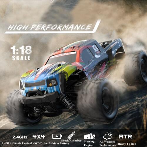 36km/h Rock Crawler 1/18 High Speed RC Racing Car 4WD Remote Control Car 2.4Ghz Machine On Radio Controlled Toys For Boys 1811