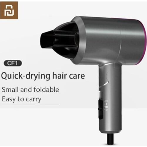 Xiaomi Official Store Youpin PRITECH Mini Foldable Mini Hair Dryer Negative Ion 1100W Travel Portable Household Hairdryer