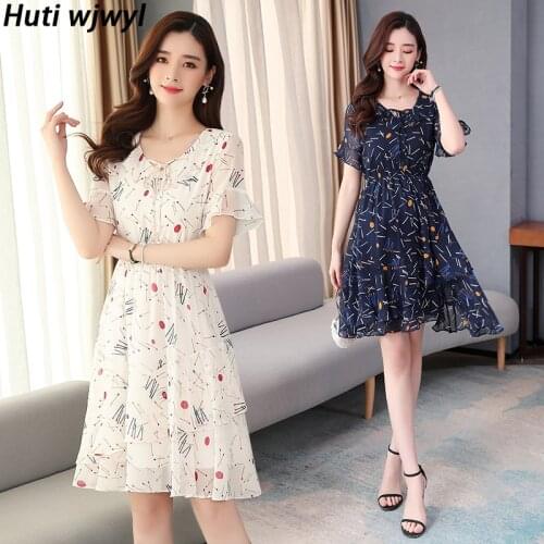 2021 Elegant Women White Boho Beach Dress Bodycon Party Casual Vestidos Spring Summer Vintage Floral Chiffon Sexy Mini Sundress