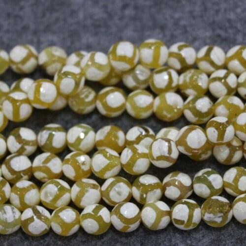 10mm 38pcs/lot, TOP Quality ! Yellow Ball Handmade Loose Spacer Round Natural Stone Beads Bracelet DIY Jewelry Making