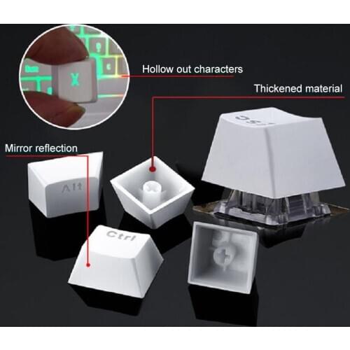 104Pcs PBT Backlight Color Matching Keycaps Replacement for Mechanical Keyboard